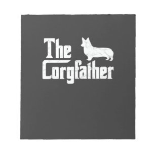 Corgi Vader de Corgfather Grappige Corgi Liefhebbe Notitieblok