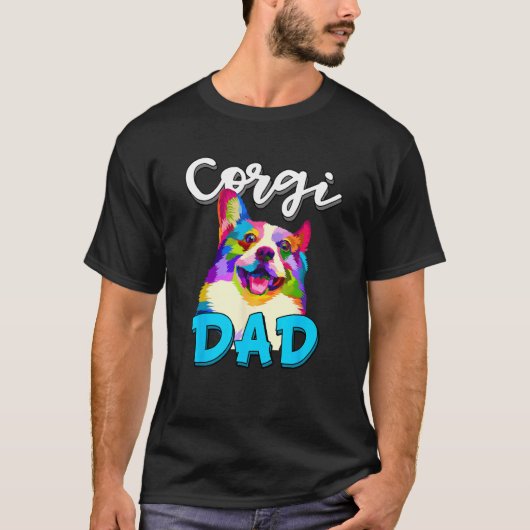 Corgi Vader Grappige Corgi Eigenaar Vaderdag Cadea T-shirt (Voorkant)