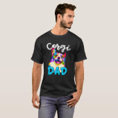 Corgi Vader Grappige Corgi Eigenaar Vaderdag Cadea T-shirt (Voorkant volledig)