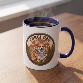Corgi Vader Koffiemok | Welsh Corgi Hond Vader Cad Mok