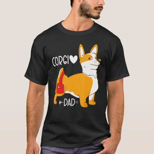 Corgi Vader Pembroke Corgi Vader T-shirt (Voorkant)