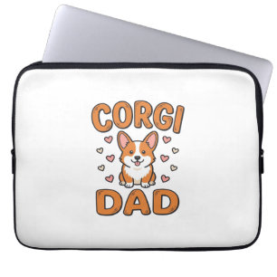 Corgi Vader Vintage Gravure Hond Liefhebber Shirt_ Laptop Sleeve