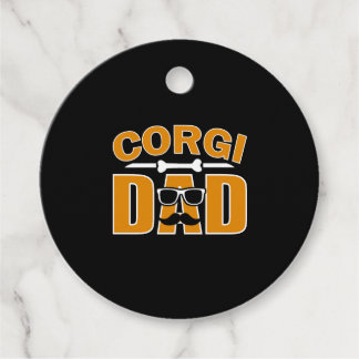 Corgi vader voor vader hondenliefhebber bedankjes labels