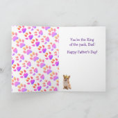 Corgi Vaderdag Feestdagen Kaart (Binnen)