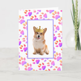 Corgi Vaderdag Feestdagen Kaart