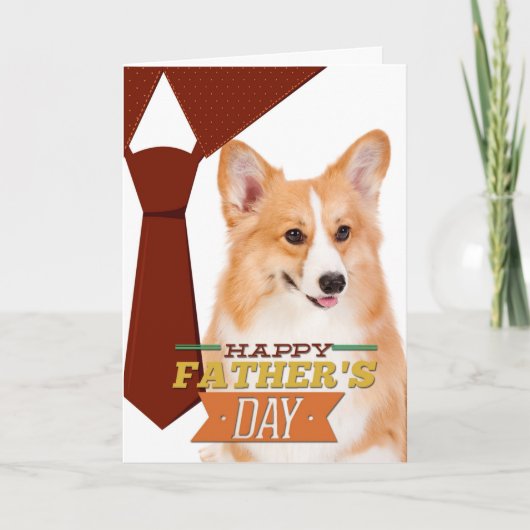 Corgi-Vaderdag Kaart (Voorkant)