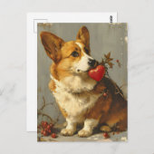  Corgi-Valentijnsdag Briefkaart (Voorkant / Achterkant)