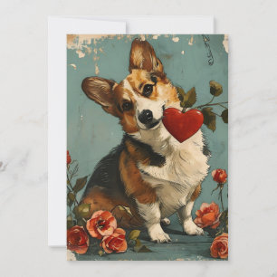  Corgi-Valentijnsdag Feestdagenkaart