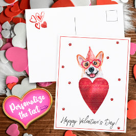 Corgi Valentijnsdag Gift Dog Briefkaart