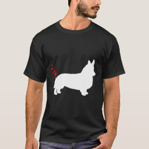 Corgi Valentijnsdag Heart Farts Corgi Long T-shirt