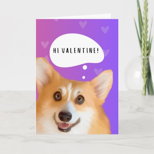 Corgi Valentijnsdag kaart (Voorkant)