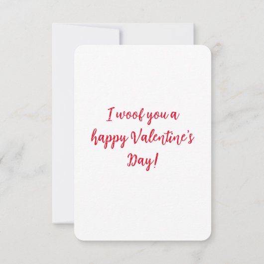 Corgi Valentijnsdag Kaart - Waterverf (Achterkant)