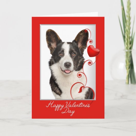 Corgi Valentijnskaart Kaart (Voorkant)