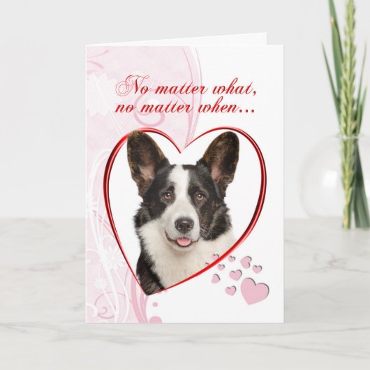 Corgi Valentijnskaart Kaart (Voorkant)