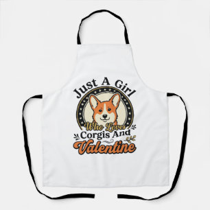 Corgi Valentijnsontwerp voor hondenliefhebbers_1 Schort