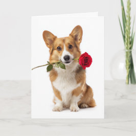 Corgi Valentine – Big Love with Short Legs Kaart