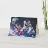 Corgi Valentine Card Feestdagen Kaart (Achterkant)