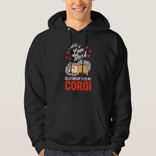 Corgi Valentine's Day Welsh Corgi Hoodie (Voorkant)
