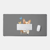 Corgi Vector Schilderen Schattig Fun Animal Spelen Bureaumat (Keyboard & Muis)