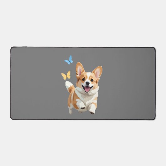 Corgi Vector Schilderen Schattig Fun Animal Spelen Bureaumat (Voorkant)