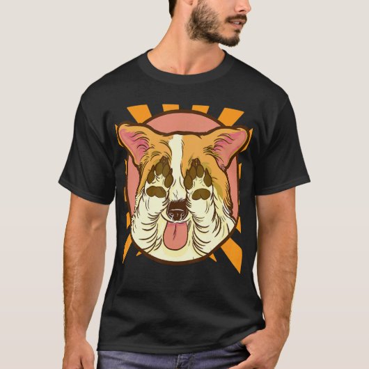 Corgi Verbergt T-shirt (Voorkant)