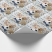 corgi-verpakkingspapier cadeaupapier (Hoek)