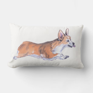 Corgi-vliegsumieschilderij Buitenkussen