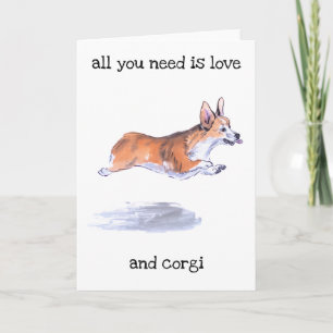 Corgi-vliegsumieschilderij Kaart