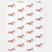 Corgi vluchtsumie patroon 2 fleece deken (Voorkant)