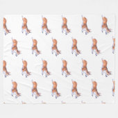 Corgi vluchtsumie patroon 2 fleece deken (Voorkant (Horizontaal))