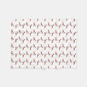 Corgi vluchtsumie-patroon fleece deken (Voorkant (Horizontaal))