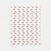 Corgi vluchtsumie-patroon fleece deken (Voorkant)