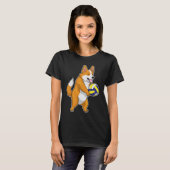 Corgi Volleyball T-shirt (Voorkant volledig)