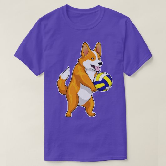 Corgi Volleyball T-shirt (Design voorkant)