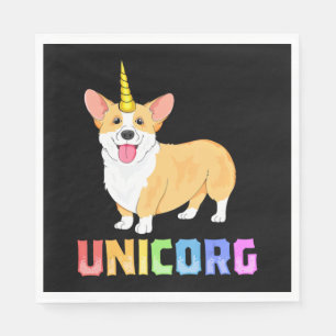 Corgi voor kinderen Meisjes Unicorg Eenhoorn Corgi Servet