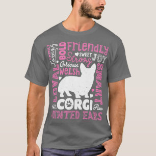 Corgi voor mannen jongens meisjes Kinder Hondenlie T-shirt