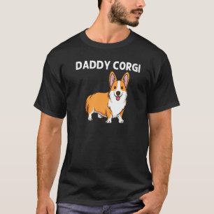 Corgi voor mannen Papa Welsh Corgi Dog Animal T-shirt