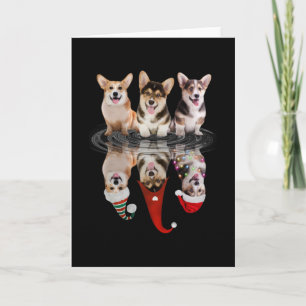 corgi vrolijk kerstfeest grappige vermomming hond kaart