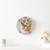 Corgi Wall Clock Ronde Klok (Huis)
