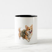 Corgi Wandelavontuur Aquarel Mok (Center)