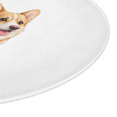 Corgi Wandelavontuur Aquarel Snijplank (Hoek)