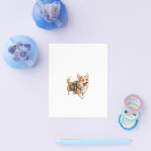 Corgi Wandelavontuur Watercolor Flyer (Enkel)