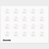 Corgi Wandelavontuur Z Patroon Ster Sticker (Vel)