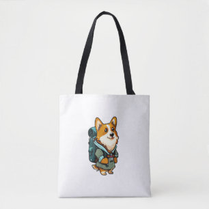 Corgi Wandelen en kamperen Tote Bag