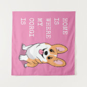 Corgi Wandkleed (Voorkant (horizontaal))