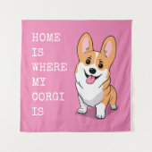 Corgi Wandkleed (Voorkant)