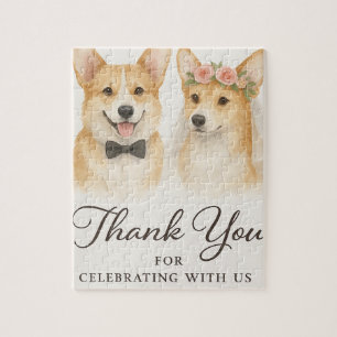 Corgi Watercolor Trouwgunst  Legpuzzel