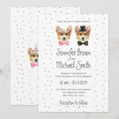 Corgi Wedding Dog Bride Groom Couple Valentijnse Kaart (Voorkant / Achterkant)