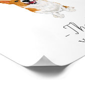 Corgi Wedding Drink Sign Poster (Hoek)