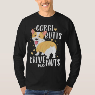 Corgi Welsh Dog Butts drijft me op T-shirt